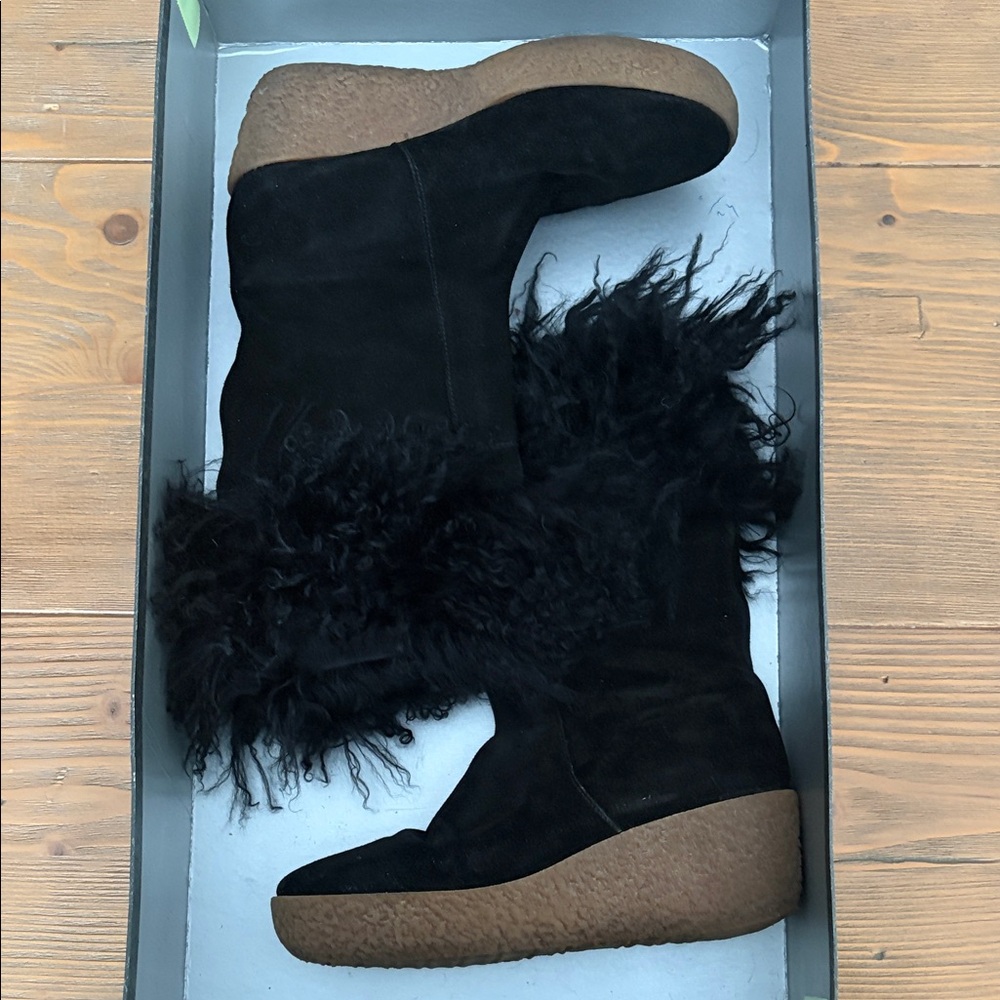 Michael Kors Black Wedge Boots